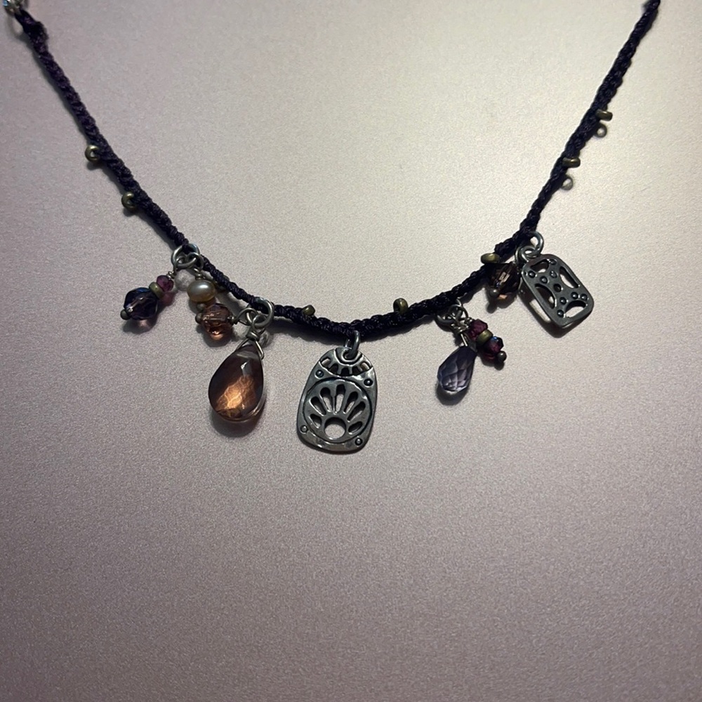 Silpada sterling silver & garnet necklace
